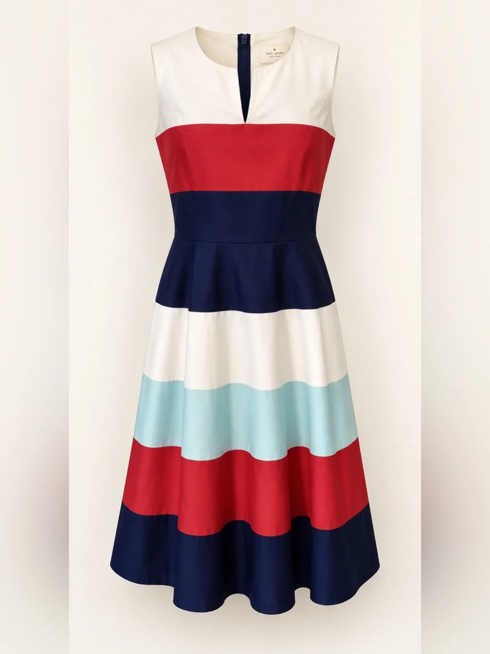 Kate Spade Corley Colorbock Fit & Flare Midi Dress
